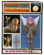 "THE OUTER SPACE MEN BY COLORFORMS COMMANDER COMET - THE MAN FROM VENUS" CARDED ACTION FIGURE.