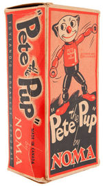 NOMA "PETE THE PUP" BOXED WOOD-JOINTED CHARACTER DOLL.