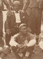 NEGRO LEAGUE TEAM ST. PAUL COLORED GOPHERS REAL PHOTO POSTCARD W/JOHNSON & GATEWOOD.