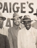 "SATCHEL PAIGE'S ALL STARS" TEAM PHOTO.