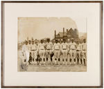 NEGRO LEAGUE HOMESTEAD GRAYS LARGE TEAM PHOTO WITH HOF MEMBER CUMBERLAND POSEY.