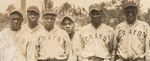 NEGRO LEAGUE HOMESTEAD GRAYS LARGE TEAM PHOTO WITH HOF MEMBER CUMBERLAND POSEY.