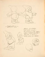 "WALT DISNEY'S SKETCH BOOK OF SNOW WHITE AND THE SEVEN DWARFS" EXCEPTIONAL HARDCOVER.