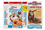 KELLOGG'S "FROSTED FLAKES" FILE COPY CEREAL BOX FLAT TRIO.