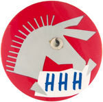 HUMPHREY 1968 BUTTON WITH FLASHING EYE DONKEY.