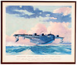 "THOMPSON PRODUCTS" WWII SET OF 12 U.S. AIRPLANE PRINTS.