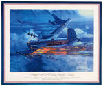 "THOMPSON PRODUCTS" WWII SET OF 12 JAPANESE & GERMAN AIRPLANE PRINTS.