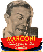 "MARCONI" RADIO STARS SIGN TRIO.