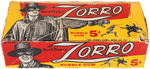 "WALT DISNEY'S ZORRO" TOPPS GUM CARD DISPLAY BOX & UNOPENED WAX PACK.