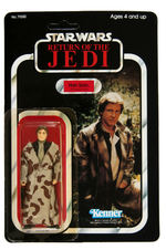 "STAR WARS: RETURN OF THE JEDI - HAN SOLO (TRENCH COAT)" CARDED ACTION FIGURE.