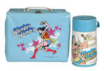 "WONDER WOMAN" VINYL LUNCHBOX WITH THERMOS.