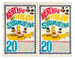 “THE BEATLES YELLOW SUBMARINE” POP-OUTS & JUMBO POSTCARD SET.