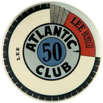 BEAUTIFULLY DESIGNED LEE TIRE AND ATLANTIC GASOLINE CLUB BUTTON.