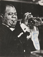 LOUIS ARMSTRONG SIGNED "JAZZ IN JERSEY" PROGRAM.