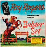 "ROY ROGERS GENUINE LEATHER OFFICIAL HOLSTER SET" BOXED.