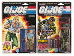 "G.I. JOE - A REAL AMERICAN HERO" CARDED JOES ACTION FIGURE LOT.