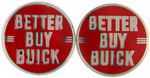 BUICK FOUR 1930s CAR BUTTONS PLUS ONE DUPLICATE.