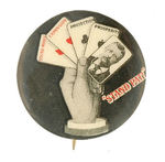 RARE 1" SIZE TR "STAND PAT!" BUTTON FROM 1904.