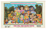 “THE BEATLES ILLUSTRATED LYRICS PUZZLE IN A PUZZLE” ASSEMBLED COMPLETE W/ BOX AND POSTER.