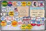 CAMPAIGN 1968 HOPEFULS: 34 BUTTONS & 5 MISCELLANEOUS FROM THE LEVIN COLLECTION.