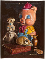 MARK ARMINSKI "PIG, DOUGHBOY AND THE BOX OF DREAMS" ORIGINAL PAINTING.