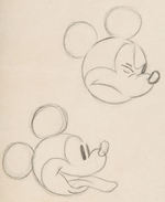 MICKEY MOUSE CHARACTER STUDIES ORIGINAL ART PAIR.