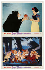 "SNOW WHITE AND THE SEVEN DWARFS" LOBBY CARD SETS WITH ORIGINAL ENVELOPES.