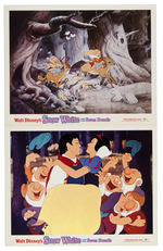 "SNOW WHITE AND THE SEVEN DWARFS" LOBBY CARD SETS WITH ORIGINAL ENVELOPES.