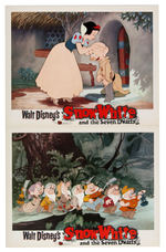 "SNOW WHITE AND THE SEVEN DWARFS" LOBBY CARD SETS WITH ORIGINAL ENVELOPES.