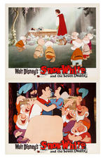 "SNOW WHITE AND THE SEVEN DWARFS" LOBBY CARD SETS WITH ORIGINAL ENVELOPES.