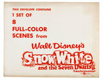 "SNOW WHITE AND THE SEVEN DWARFS" LOBBY CARD SETS WITH ORIGINAL ENVELOPES.