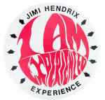 RARE JIMI HENDRIX EXPERIENCE FAN CLUB BUTTON.