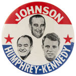 JOHNSON BUTTON TRIO WITH ROBERT KENNEDY AS COATTAIL.