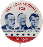 JOHNSON BUTTON TRIO WITH ROBERT KENNEDY AS COATTAIL.