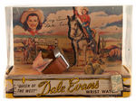 "QUEEN OF THE WEST - DALE EVANS" BOXED WRIST WATCH & JEWELRY SET.