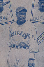 CHICAGO AMERICAN GIANTS PORTION OF 1935 NEGRO LEAGUE BROADSIDE BECKETT ENCAPSULATED.