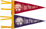 PAIR OF "HARRY TRUMAN FOR PRESIDENT" PENNANTS FROM 1948.