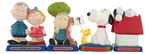 "PEANUTS" DETERMINED PRODUCTIONS 1972 FIGURINE LOT.