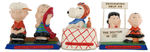 "PEANUTS" DETERMINED PRODUCTIONS 1972 FIGURINE LOT.