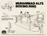 "MUHAMMAD ALI'S BOXING RING" MEGO BOXED FIGURE BOXING SET.