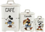 MICKEY & MINNIE MOUSE FRENCH CHINA CANISTER SET.