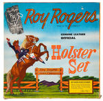 “ROY ROGERS GENUINE LEATHER OFFICIAL HOLSTER SET” BOXED.