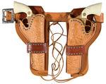 “ROY ROGERS GENUINE LEATHER OFFICIAL HOLSTER SET” BOXED.