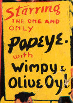 POPEYE “THIMBLE THEATRE MYSTERY PLAYHOUSE” WITH OLIVE, WIMPY FIGURES.