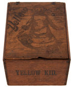 "YELLOW KID" WOODEN CIGAR BOX.