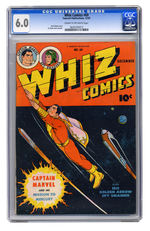 WHIZ COMICS #69 DECEMBER 1945 CGC 6.0 CREAM TO OFF-WHITE PAGES.