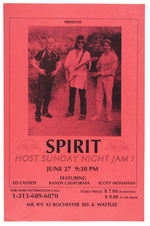 SPIRIT BAND-SIGNED CONCERT TICKET PAIR & CONCERT POSTER.