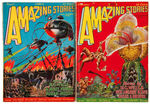 “AMAZING STORIES” PULP PAIR WITH “WAR OF THE WORLDS” COMPLETE STORY.