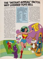 DC COMICS/LICENSING CORP. OF AMERICA (LCA) EXTENSIVE GROUP OF RETAILER'S MATERIAL.