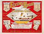 "FLYING HIGH CHEWING GUM" RARE 1929 PROMOTIONAL RETAILER'S FLYER.